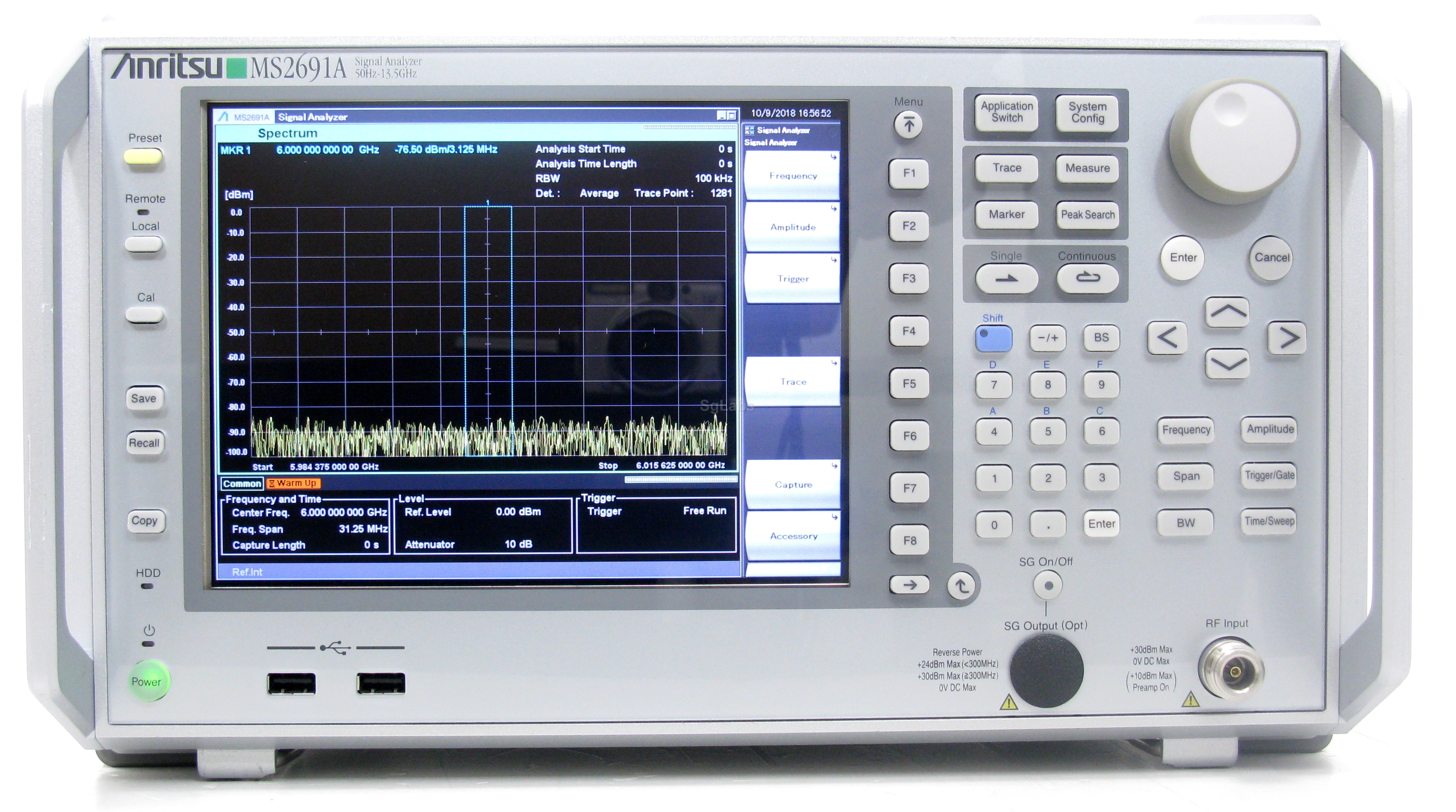 Anritsu MS2691A Spectrum analyzer 50Hz 13.5 GHz
